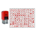thumbnail image 1 of Choose Your Personalized Icon Rubber Stamp Self Inking SHINY 20 mm Mini Stamper - Red Ink, 1 of 5