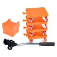 thumbnail image 1 of Cxui Furniture Lifter Tool, Heavy-Duty Furniture Movers - 4-Wheel Panel with 360° Rotatable Casters, Floor Protection System for Large Item Relocation Orange, 1 of 9
