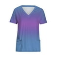 thumbnail image 5 of Frostluinai Nursing Uniform For Womens Scrubs Tops Color Casual Working Uniform With Pocket V-Neck Work Utility & Safety Tops Nursing Worker Protective Clothing Top, 5 of 5