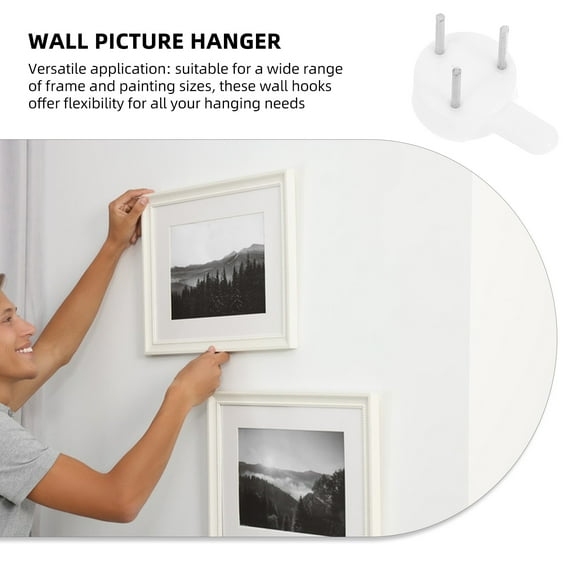 HOMEMAXS 20pcs Non-Trace Invisible Hanger For Photo Frames Concrete Wall Hooks Invisible Hook Hangers No Damage Wall Picture Hanger