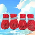 thumbnail image 7 of Dog Boots For Hot Pavement Summer Breathable Soft Mesh Paw Protectors Puppy Small Medium Large Shoes With Adjustable Safe Reflective Strap And Rugged Anti-Slip Sole Hiking Running Pet Accessories, 7 of 7
