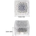 thumbnail image 4 of 2 piezas de 4 luces LED solares para exteriores, luz de ladrillo de hielo, luz blanca fría, sensor de luz de encendido/apagado, luz solar, luz impermeable para suelo para exteriores, 4 of 5