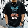 thumbnail image 3 of Men's Short Sleeve Graphic T shirt Collection Summer New Fashion Trend Sports Shirt Loose style Large, 3 of 5