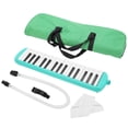 thumbnail image 1 of 32 Keys Air Piano Keyboard, Professional Mouth Piano, Melodica with Short Mouthpiece, Green, 1 of 1