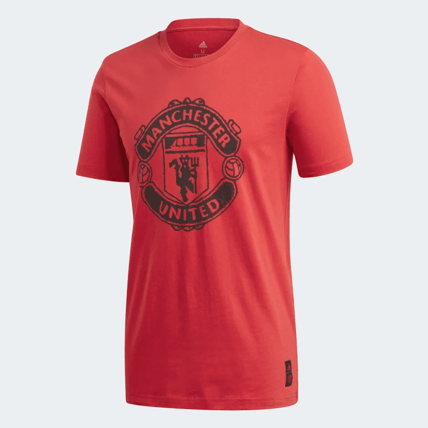 Adidas Manchester United DNA Graphic Tee - Red - Size XL