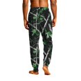 thumbnail image 7 of GrmtClth Men's Elastic Ankle Hem Forest Tree Print Jogger Lounge Pants Adjustable Drawstring Waist Lightweight Sleep Trousers Green XL, 7 of 7