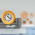 thumbnail image 2 of Reloj de pared,Reloj de pared redondo moderno y silencioso para dormitorio,Manualidades de pared,Decoración de pared colgante. Ratán tejido artesanal.,Juego de decoración de pared Adorno, 2 of 8