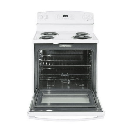 GE - 5.3 Cu. Ft. Freestanding Electric Range with Self-Cleaning and Sensi-temp Technology