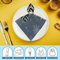 thumbnail image 6 of Werpe Christmas Tree Cloth Napkins Polyester Farmhouse Party Dining Table Decor Set Reusable Machine Washable Fabric Events 2 PCS, 6 of 7