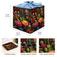 thumbnail image 3 of Cactus Foldable Toy Box Storage Cubes Storage Basket with Handle, 10.8"x10.5"x10.6", Large Capacity, 3 of 6