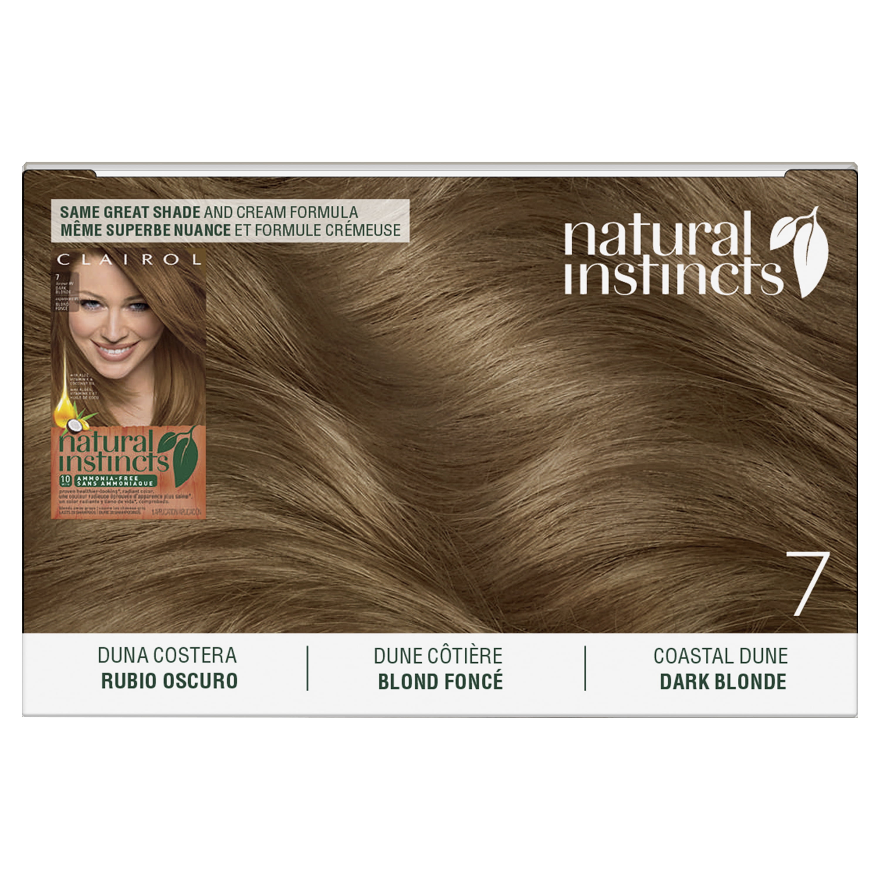 Clairol Natural Instincts DemiPermanent Hair Color Creme 7G Dark Golden  Blonde Hair Dye 1 Application  Walmartcom