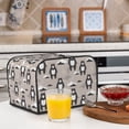 thumbnail image 6 of Picia Cartoon Bear Brown Print 4 Slice Toaster Cover , Toaster Protector Dustproof Kitchen Appliance Cover, Kitchen Appliance Dustproof Protector, 6 of 7
