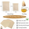 iju7gthy Halloween 100 Pcs Disposable Tea Bags with Drawstring
