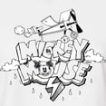 thumbnail image 3 of Disney - Mickey Mouse - Retro Style Black & White Cartoon - Juniors Cropped Cotton Blend T-Shirt, 3 of 5
