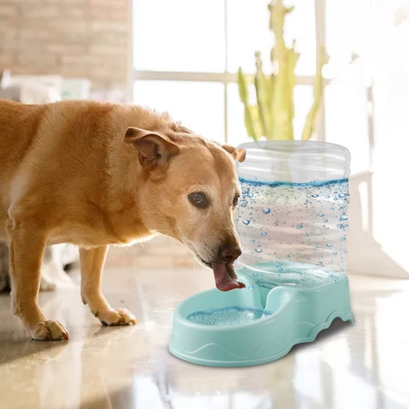 Taicans Pet Gravity Waterer,Gravity Pet Waterer Automatic Self-Dispensing Dog Water Bowl Dispenser,Detachable Cats Dogs Puppy Feeding Machine,Pets Feeder,Pets Food Dispenser(A)