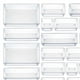 thumbnail image 5 of Organizadores multifuncionales para cajones de baño, bandejas transparentes para cajones de tocador. Juego de 25, 5 of 6