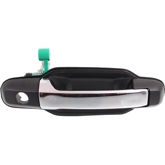 Exterior Door Handle Compatible with 2003-2009 Kia Sorento Front, Passenger Side Chrome Lever with Primed Bezel