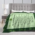thumbnail image 5 of Irish Blessing Blanket St. Patrick''s Day Throw Blankets for Couch Sofa Positive Encourage Gift for Friends 50x60 Inches, 5 of 6