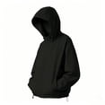 thumbnail image 6 of WPPGONE Womens Windbreaker Jacket Hooded Water-Repellent Hem Drawstring Zip Up Long Sleeve Coat Outdoor Autumn Winter Fashion Casual Jacket with Pockets, 6 of 9