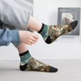 thumbnail image 2 of Fuzoiu Roman Chariot Horse Race Print Adult Socks, Crew Moisture-wicking Socks, Unisex Cushion Crew Socks,Casual Sports Ankle Socks, 2 of 7