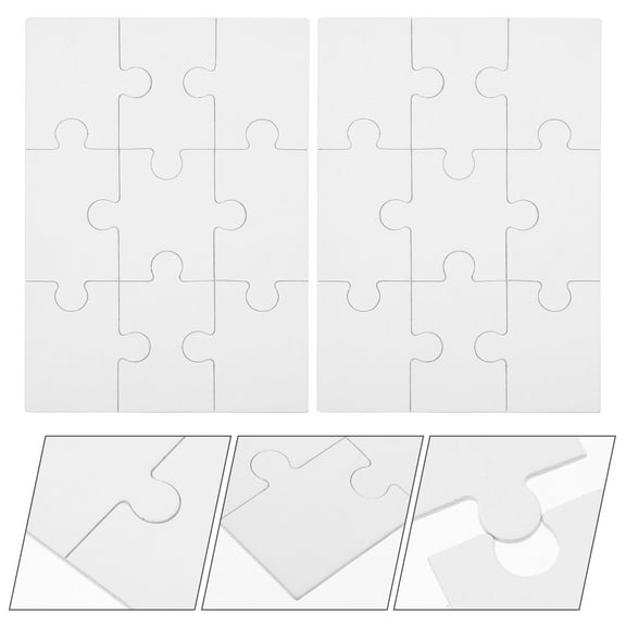 GAXIRE Blank Puzzle Blank Puzzle Board Beige 10 Sheets