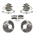 thumbnail image 1 of Transit Auto Front Hub Bearing Assembly Disc Brake Rotors and Semi-Metallic Pads Kit for Car 2003-2005 Dodge Ram 2500 3500 RWD KBB-105964, 1 of 11