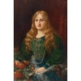 thumbnail image 2 of Ignace Spiridon 13x18 Black Ornate Wood Framed Double Matted Museum Art Print Titled - Young Woman in Historical Costume, 2 of 5