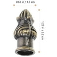 thumbnail image 5 of Durable Olive Green Iron Lamp Finial Knob for DIY Projects Easy Installation Standard Size, 5 of 5
