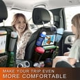 thumbnail image 3 of Organizador de asiento trasero de coche, paquete de 2 organizadores de asiento de coche con soporte para tableta con pantalla táctil, 10 bolsillos de almacenamiento para asiento trasero de coche y al, 3 of 5