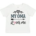 thumbnail image 3 of Inktastic My Oma Loves Me Grandchild Girls Toddler T-Shirt, 3 of 5