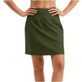 thumbnail image 3 of JGGSPWM Skorts for Woman Fashion Knee Length Golf Skirt Long Athletic Tennis Skorts Women's Dressy Casual with Shorts Pockets Green XL, 3 of 5