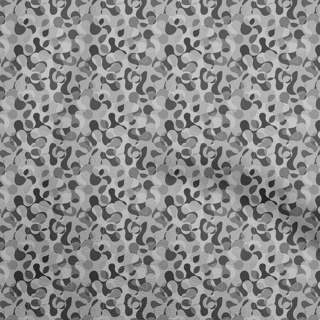 oneOone Cotton Cambric Gray Fabric Abstract Sewing Craft Projects Fabric Prints By Yard 56 Inch Wide