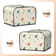 thumbnail image 3 of Honeii colorful Squirrel Nuts Print 4 slice Toaster Cover, Two Slice Toaster Dust-proof Cover For Kitchen Small Appliance and Fingerprint Protection, 3 of 7