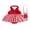 Red, variant on RUINIXCW Newborn Baby Girl Summer Strawberry Dress with Bag Set Infant Embroidery Red Plaid Lapel V Neck Sleeveless Backless Birthday Romper Dress