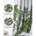 thumbnail image 3 of Spring Botanical Blackout Curtains for Bedroom Living Room Darkening Curtains 54 Inch Long Green Herbs Grass Flowers Vintage Country Short Curtain for Small Window Treatment Grommet Drapes 52"x54"x2, 3 of 9