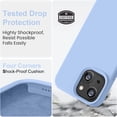 thumbnail image 4 of Compatible with iPhone 14 Case,[Silky Touch Premium Liquid Silicone] [Soft Anti-Scratch Microfiber Lining], Ultra Slim Shockproof Protective Case for iPhone 14 - Light Blue, 4 of 12