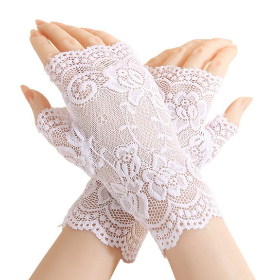 Breathable Lace Operas Gloves For Wedding Dresses Skin Friendly Fabric for Bachelorette Party