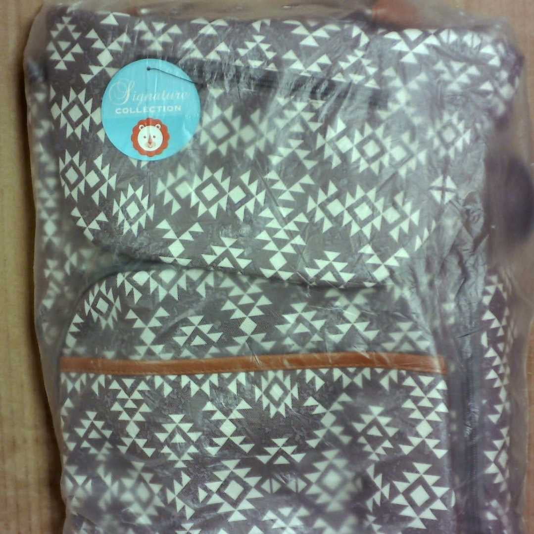 Fisher-Price Shiloh Southwest Diaper Bag Backpack – Gray/White – BrickSeek