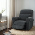 thumbnail image 1 of MCombo Small Fabric Recliner Chair, Wall Hugger, USB Ports, Dark Grey, 1 of 10