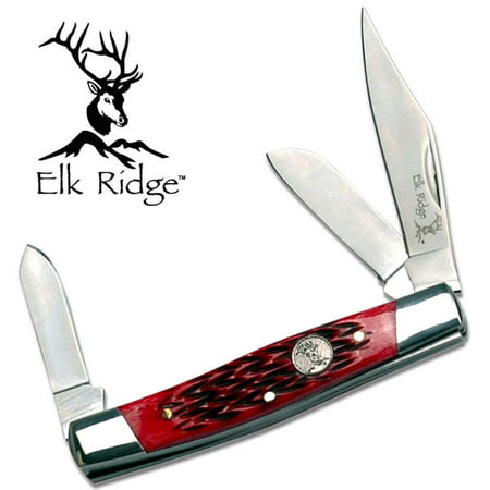 NEW! Elk Ridge Red Bone Stockman Folding Pocket Pen