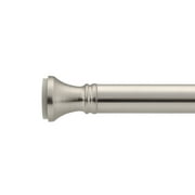 AmazerBath Shower Curtain Rods Tension Adjustable , 42-72 inches Rust-Resistance Shower Curtain Rods for Bathroom, Spring Tension Shower Rods No Drill, Nickel