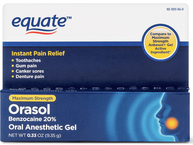 Equate Orasol Oral Anesthetic Gel 0 33 Oz Walmart Com