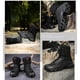 thumbnail image 2 of Zapatos Botas militares para hombre de senderismo con tobillo alto y cremallera lateral con cordones para acción de combate militar Ndcxsfigh Tenis De Mujer Tenis De Hombre, 2 of 6