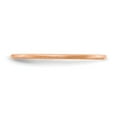 thumbnail image 2 of Diamond2Deal 14k Or Rose 1.2mm Demi-Rond Satin Femme Empilable Taille 5, 2 of 3