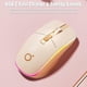 thumbnail image 3 of Wireless Gaming Mouse Tri-Mode 2.4Ghz/Bluetooth 5.0/Wired USB-C with RGB LED Backlit 5-Level DPI Rechargeable Ergonomic Silent Optical Mice for iMac/M, 3 of 3