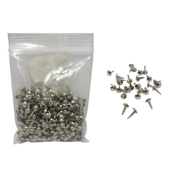 1000 Piece Round Brads - Silver Color (ToolUSA: CR-01342)