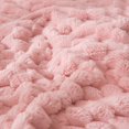 thumbnail image 3 of ZEN Universal 3D Jacquard Craftsmanship, Soft and Fluffy Fabric, Warm and Comfortable, Made of Flannel and Fleece, 30 x 40 Inch (Light Pink), 3 of 12
