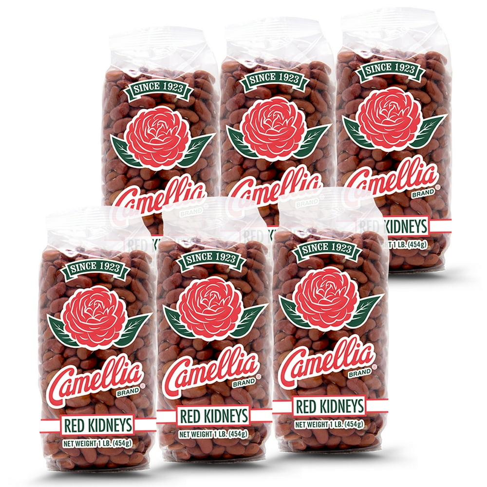 Camellia Brand Dry Red Kidney Beans 1lb (6pk) - Walmart.com - Walmart.com