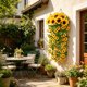 thumbnail image 4 of Guirnalda artificial de girasoles para arco de boda, pared, fiesta, valla, decoración de exterior e interior de verano, multicolor, 10x4 cm, 4 of 6