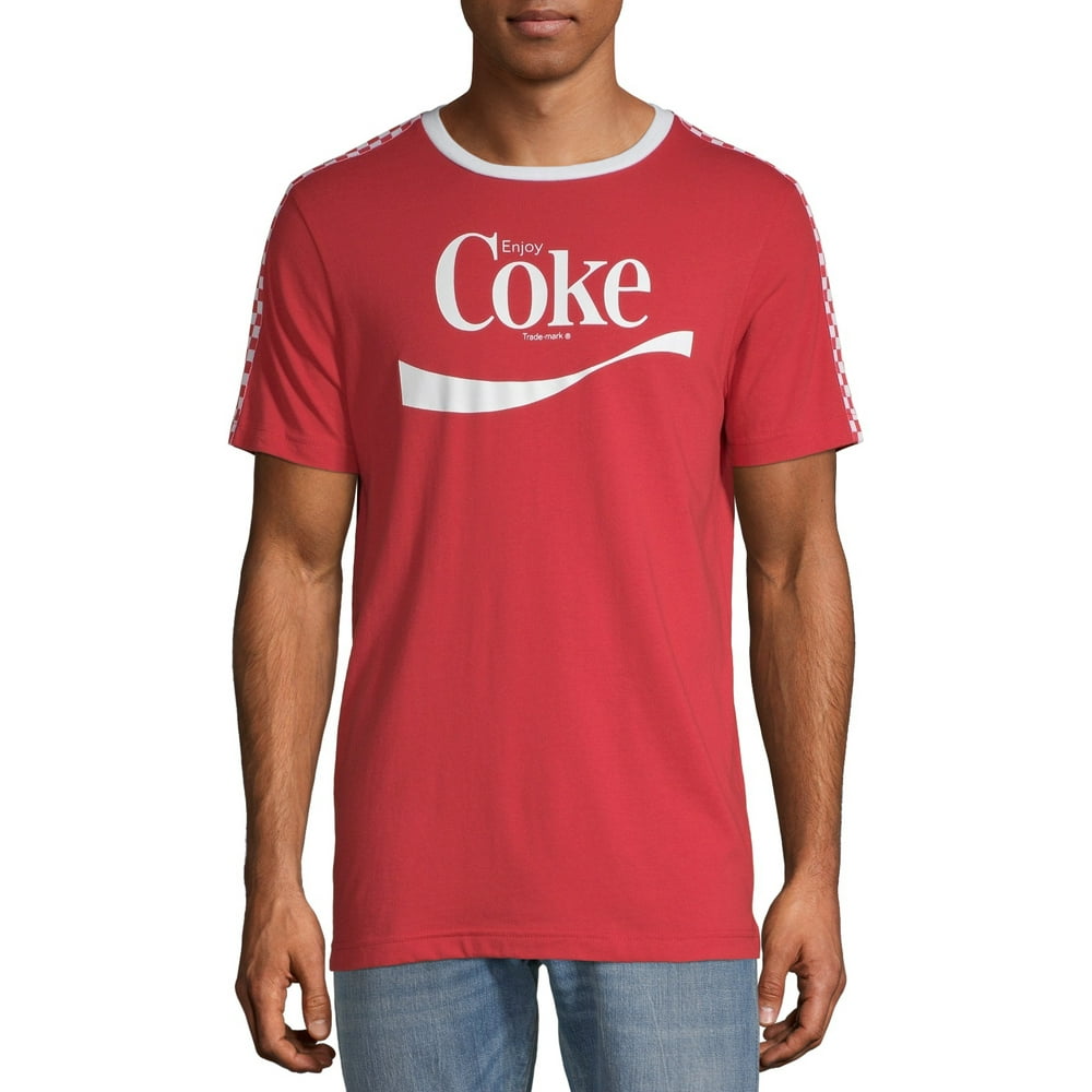 CocaCola Men's Coca Cola Coke Classic Side Taping Graphic Tshirt